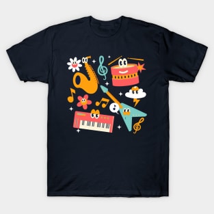 Music instrument set T-Shirt